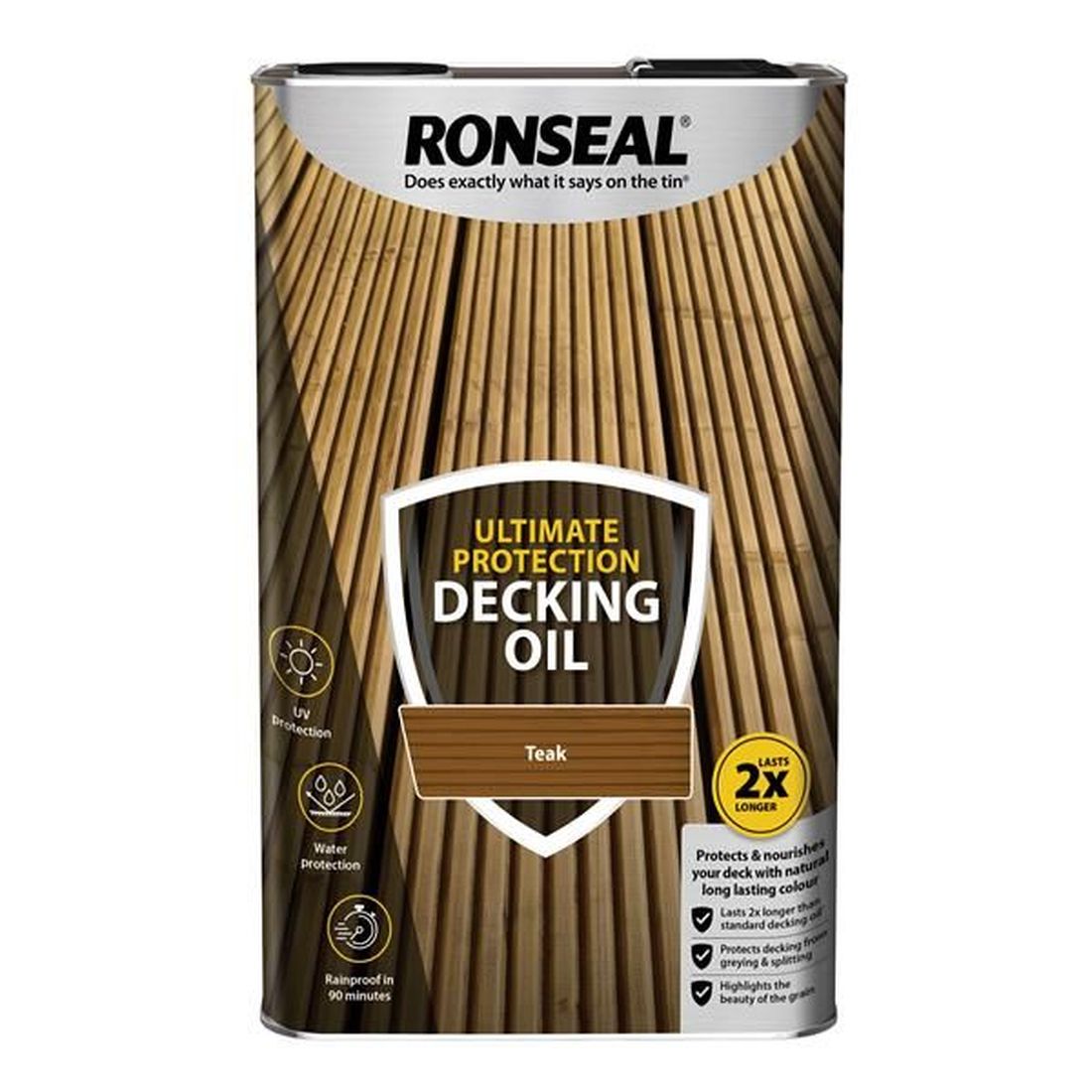 Ronseal Ultimate Protection Decking Oil Teak 5 litre                                    