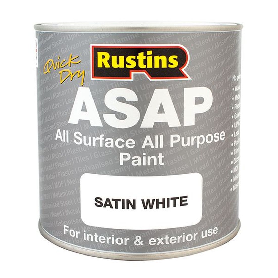 Rustins ASAP Paint White 500ml            