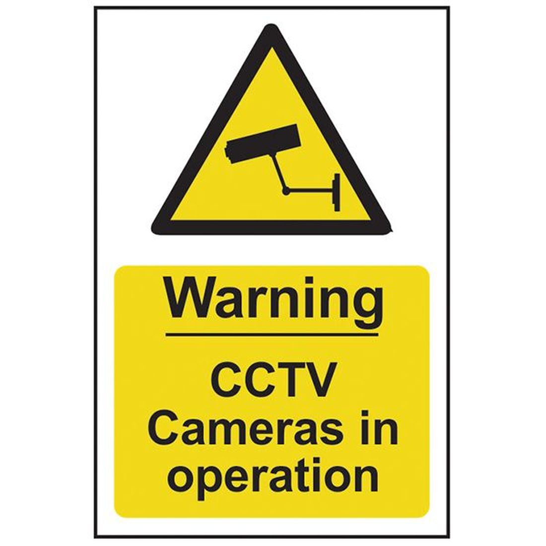 Scan Warning CCTV Cameras in Operation - PVC 200 x 300mm                             