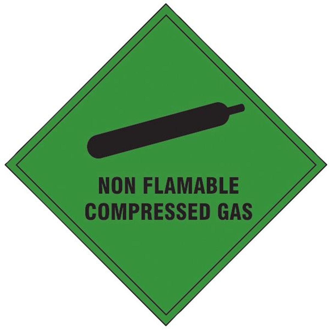 Scan Non Flammable Compressed Gas SAV - 100 x 100mm                                  