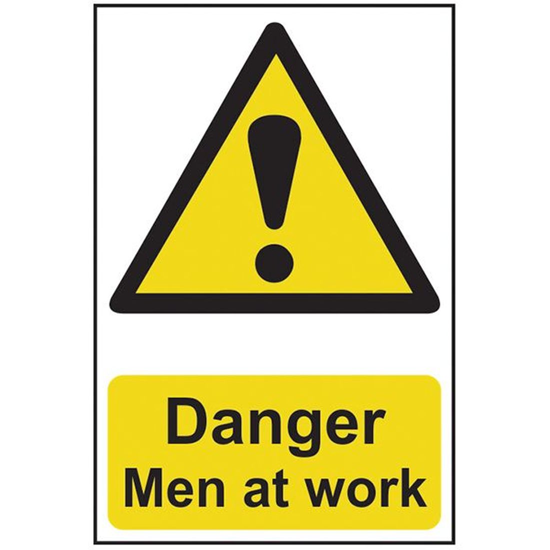 Scan Danger Men At Work - PVC 400 x 600mm                                            