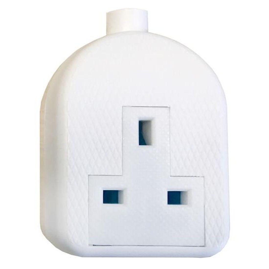 SMJ White Trailing Extension Socket 13A 1-Gang                                      