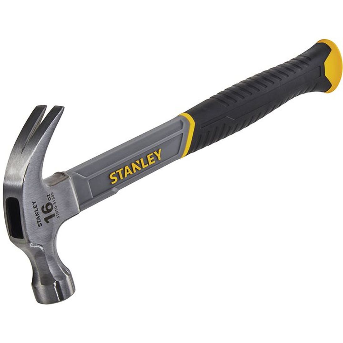 STANLEY Curved Claw Hammer Fibreglass Shaft 450g (16oz)                                 