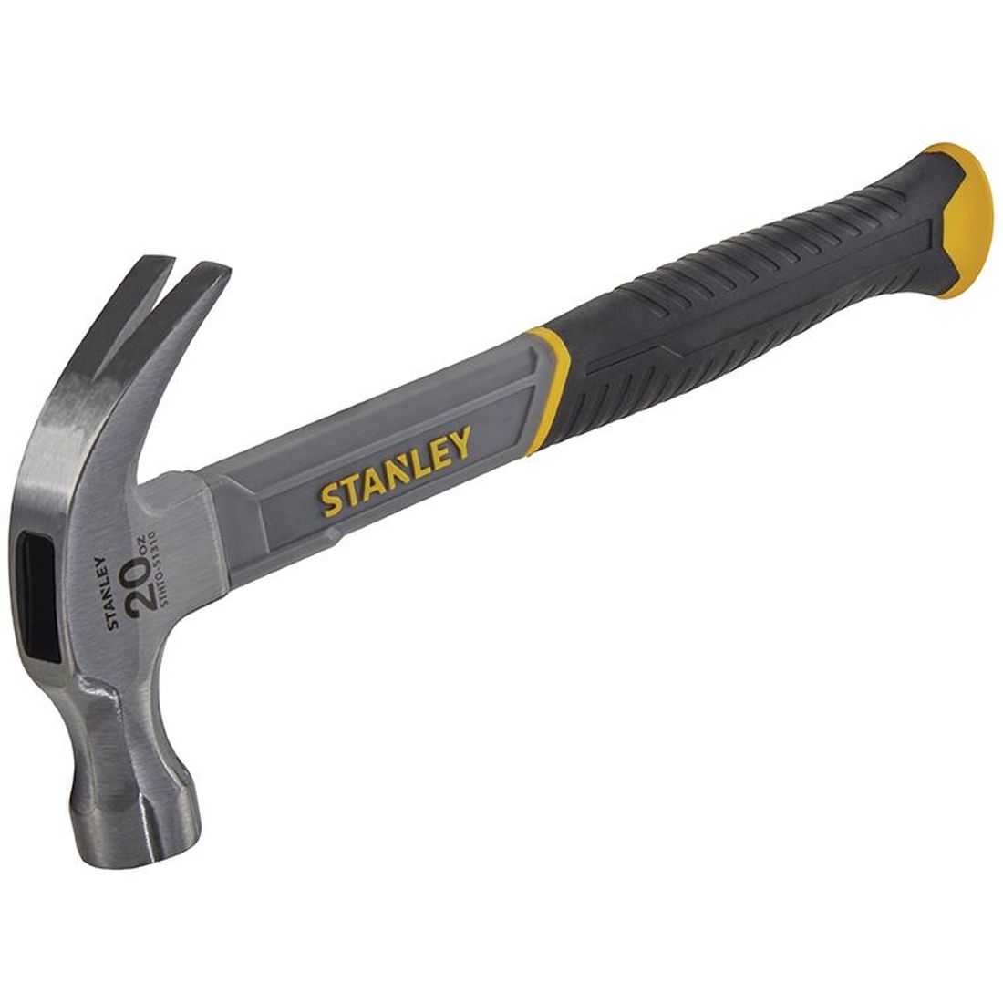 STANLEY Curved Claw Hammer Fibreglass Shaft 570g (20oz)                                 