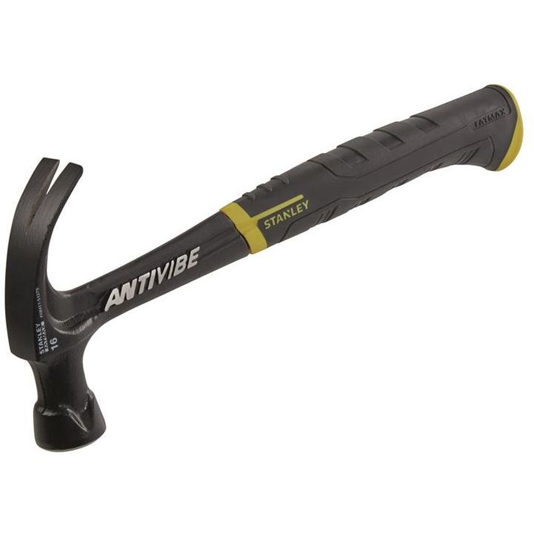 STANLEY FatMax AntiVibe All Steel Curved Claw Hammer 450g (16oz)                       