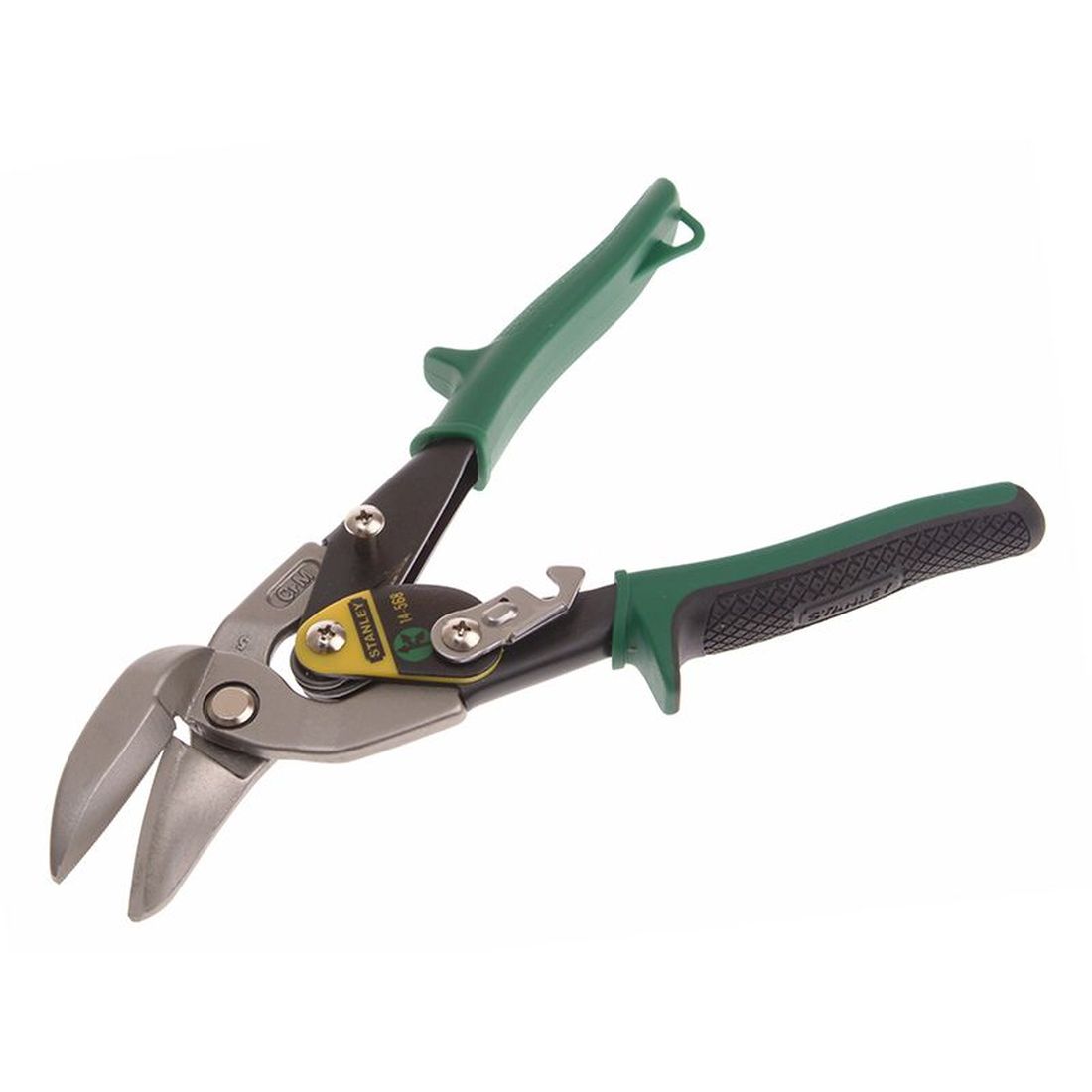 STANLEY Green Offset Aviation Snips Right Cut 250mm (10in)                              