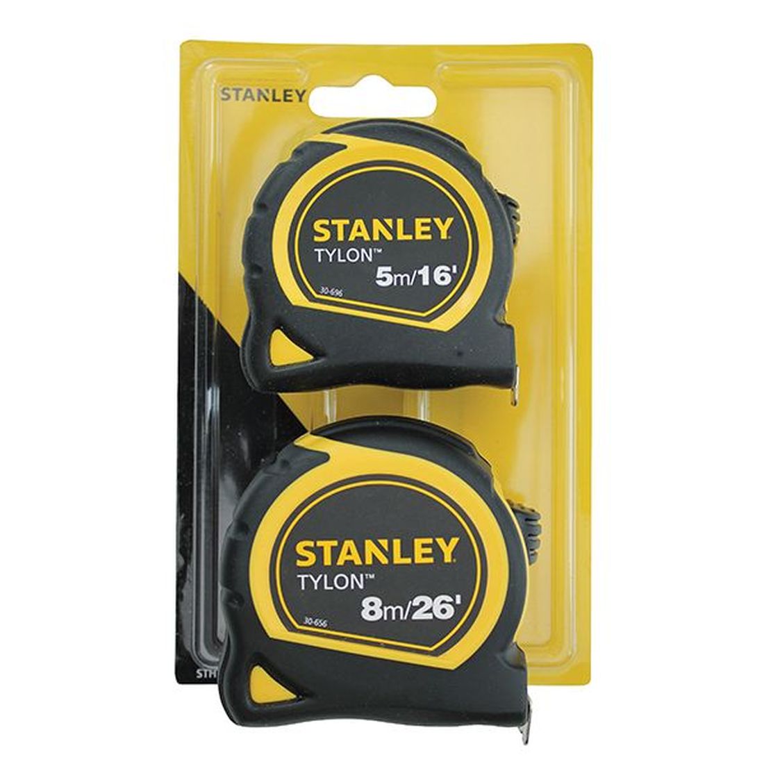 STANLEY Tylon Pocket Tapes 5m/16ft + 8m/26ft (Twin Pack)                               