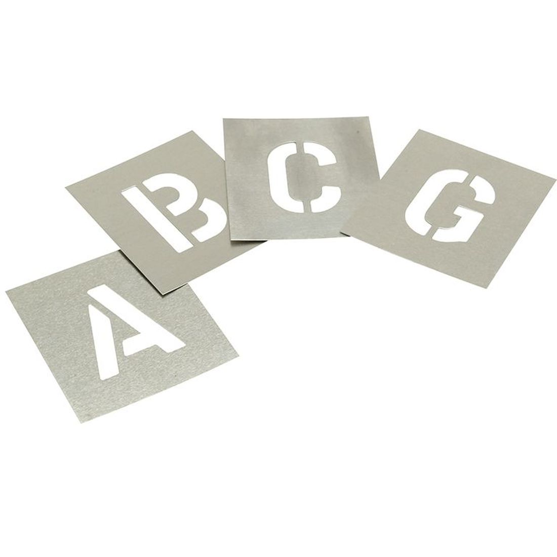 Stencils Set of Zinc Stencils - Letters 6in