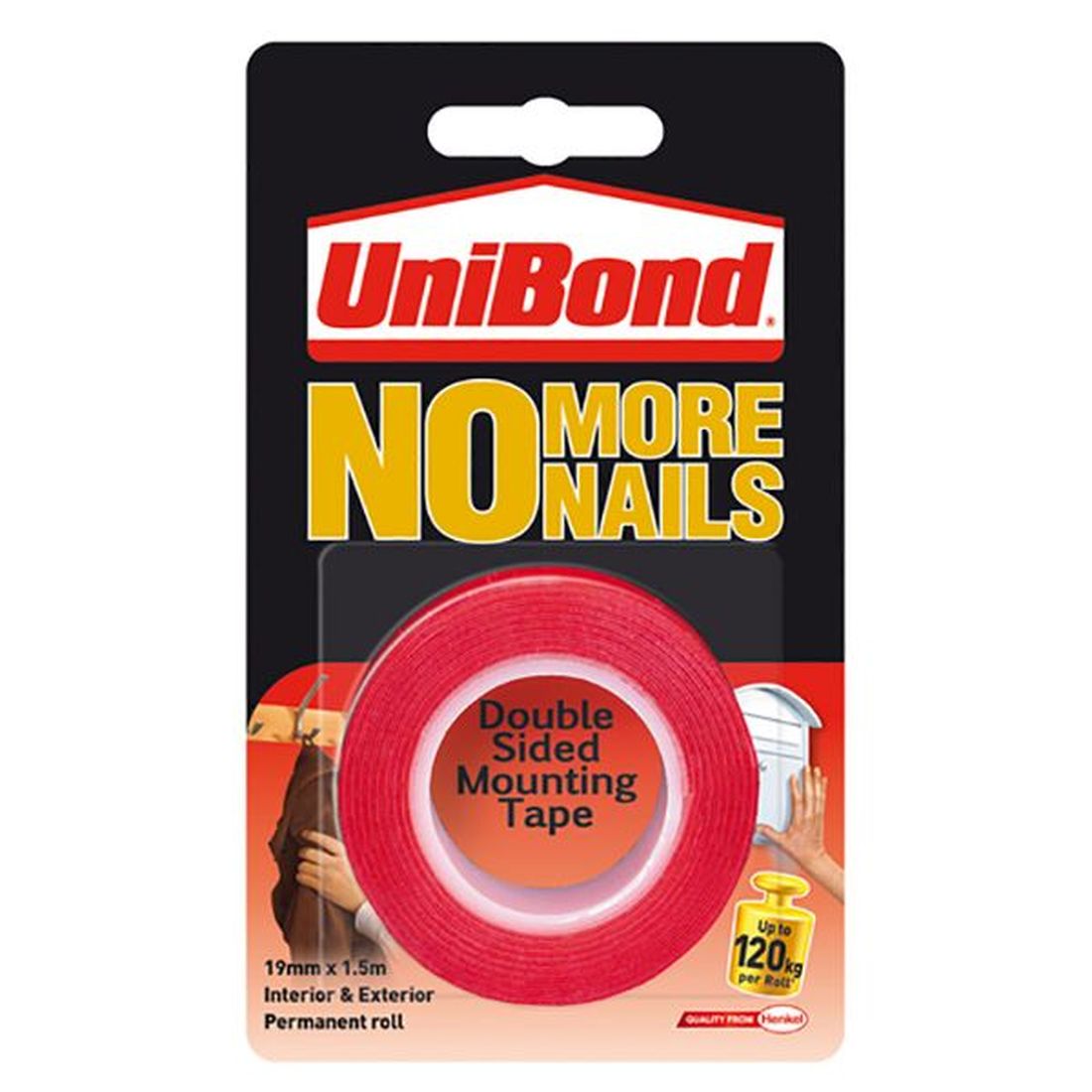 UniBond No More Nails Roll Interior / Exterior 19mm x 1.5m                              