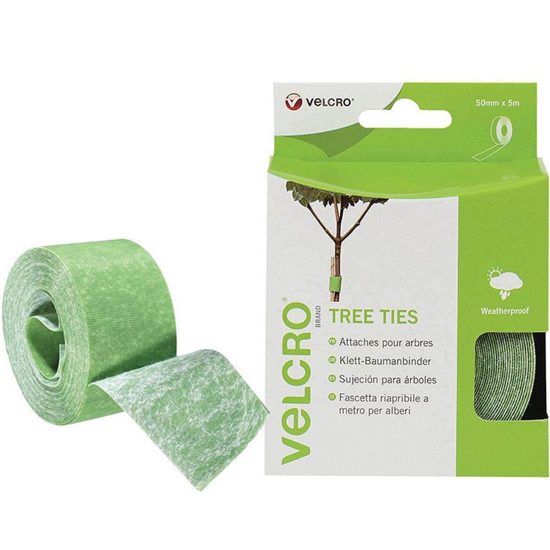 VELCRO Brand VELCRO Brand ONE-WRAP Tree Ties 50mm x 5m Green                               