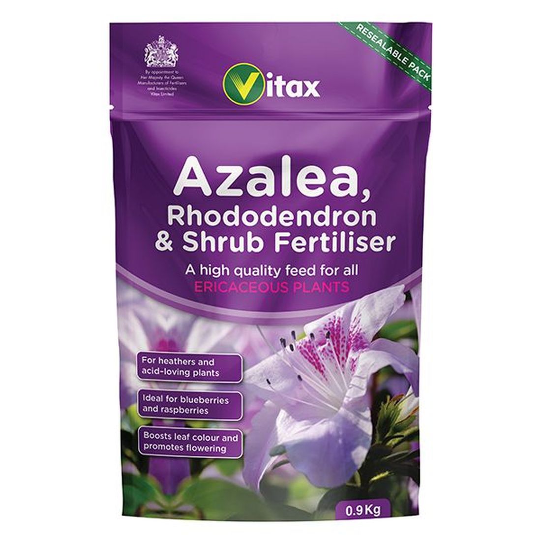 Vitax Azalea, Rhododendron & Shrub Fertilizer 0.9kg Pouch                             