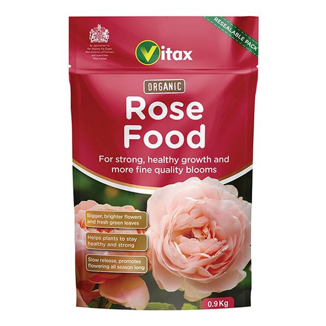 Vitax Organic Rose Food 0.9kg Pouch     