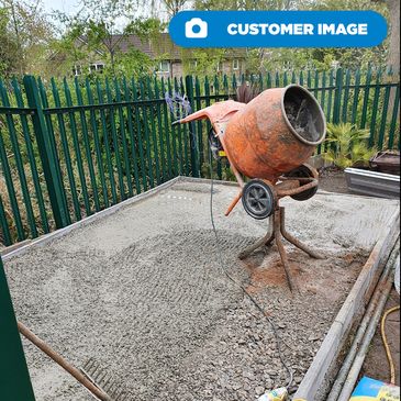 Concrete mixer customers photo