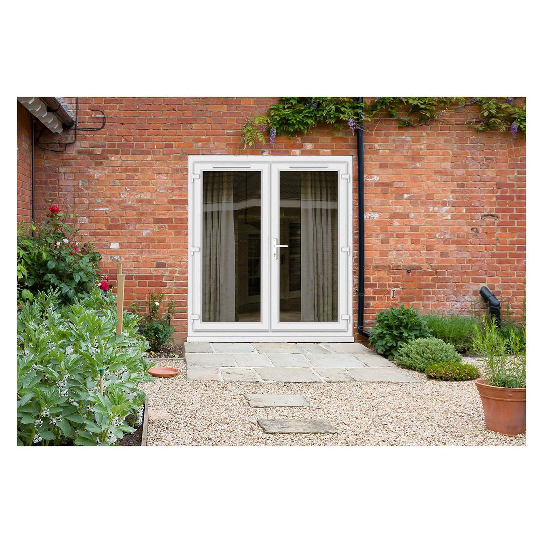 Pvcu French Doors 1200 X 2085Mm Clear