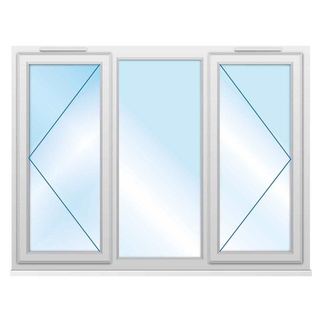 Upvc Window 1770 X 1190Mm 3P Clear Glazed A Rated