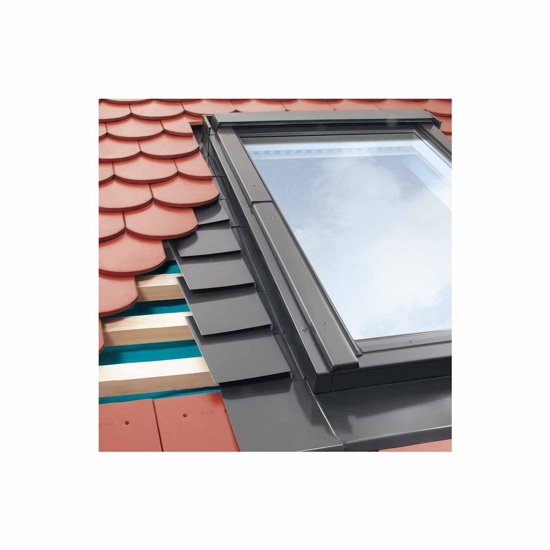 Fakro Roof Flashing Plain Tile Upto 16Mm Thick For 06 Window