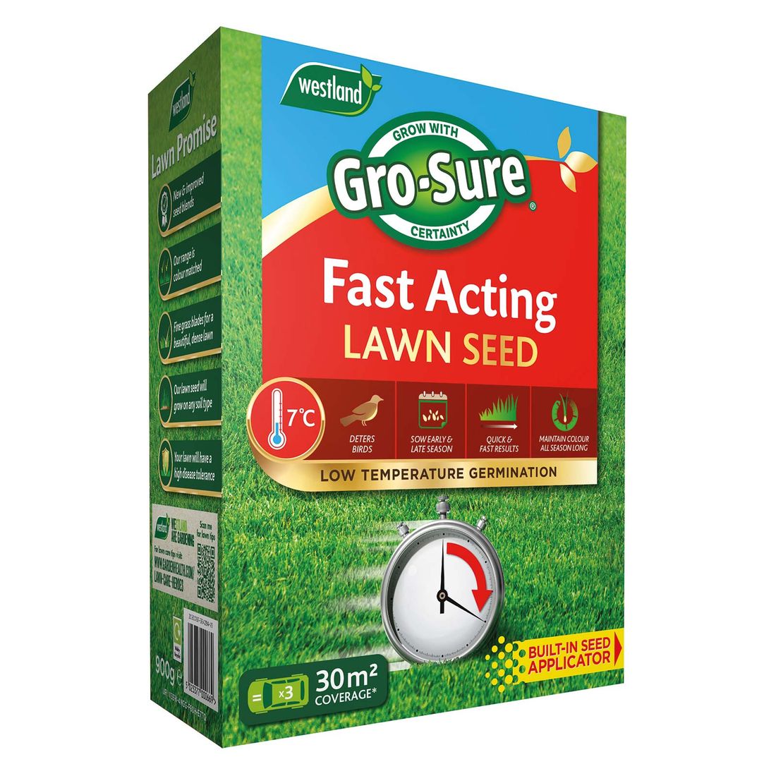 Gro-Sure Fa Lawn Seed Box 30M2 Fast Acting