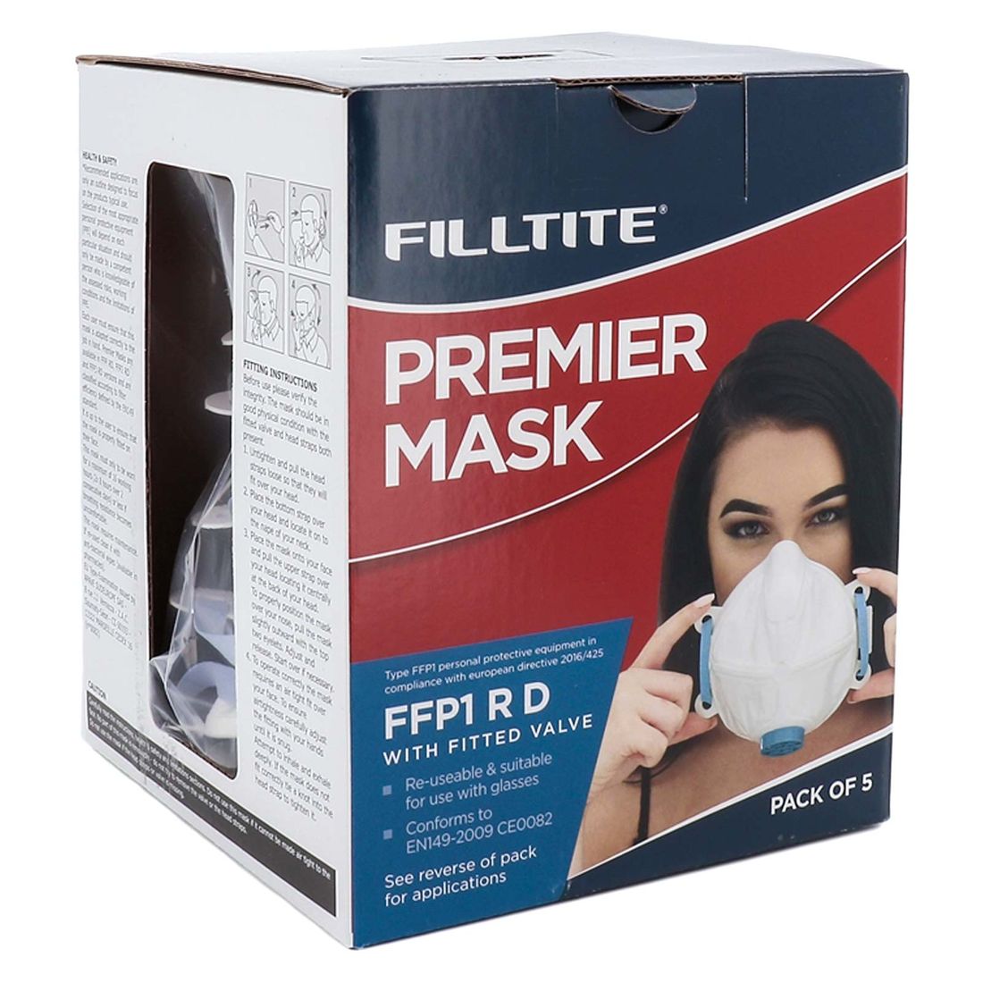 Ffp1 Premier Mask With Valve Pk5