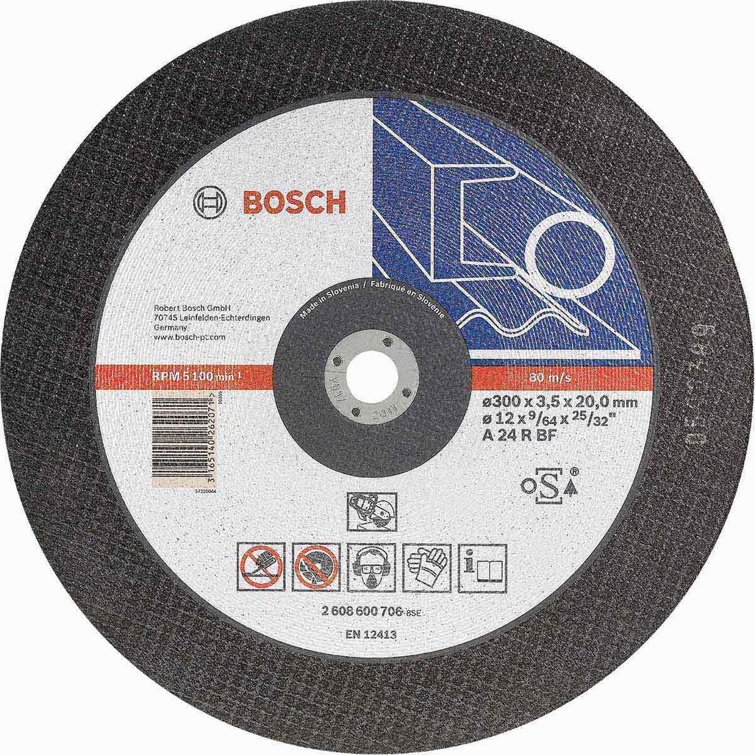 Cutting Disc Metal 300 X 20Mm Bore Bosch