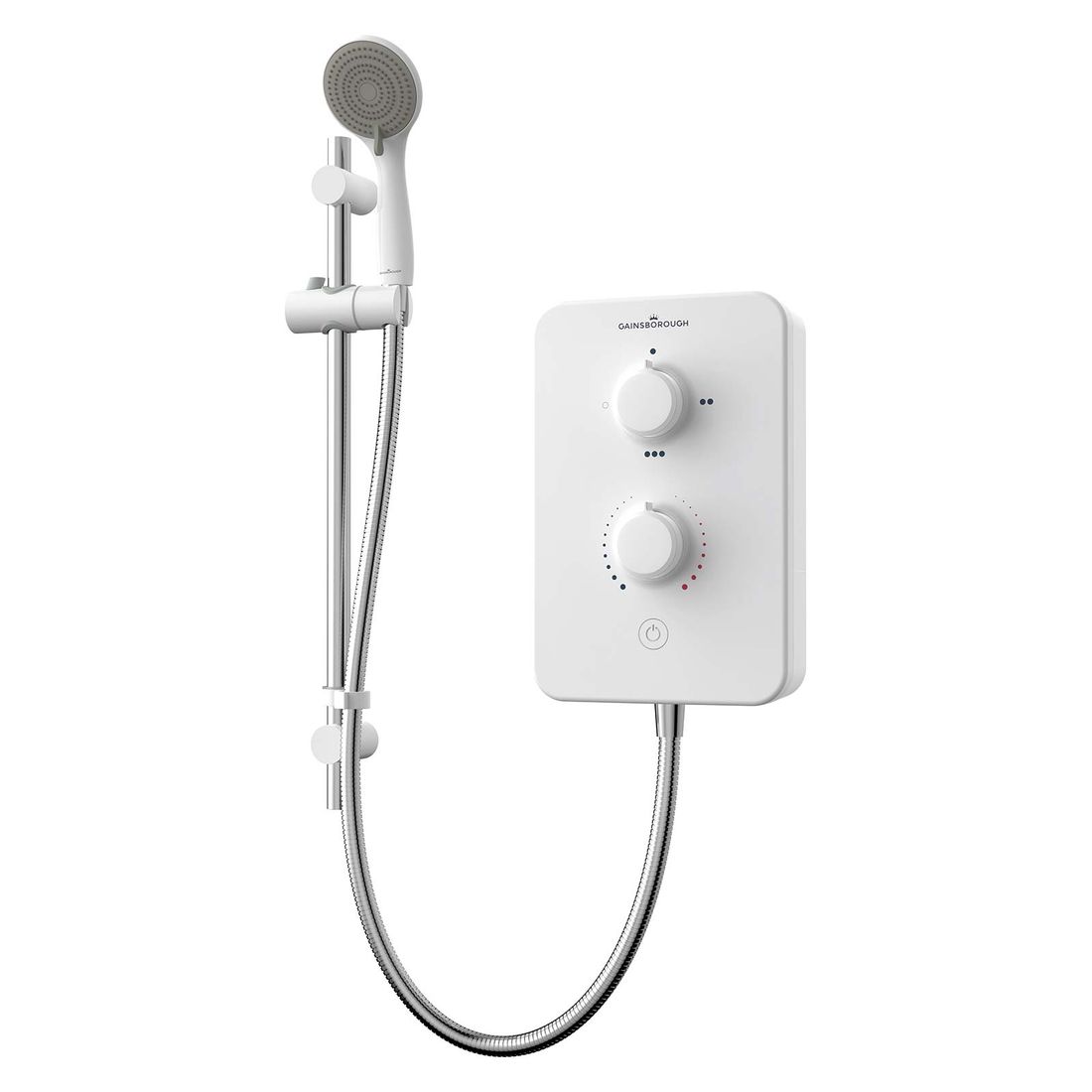 Gainsborough Slim Duo 8.5Kw White/Chrome Electric Shower