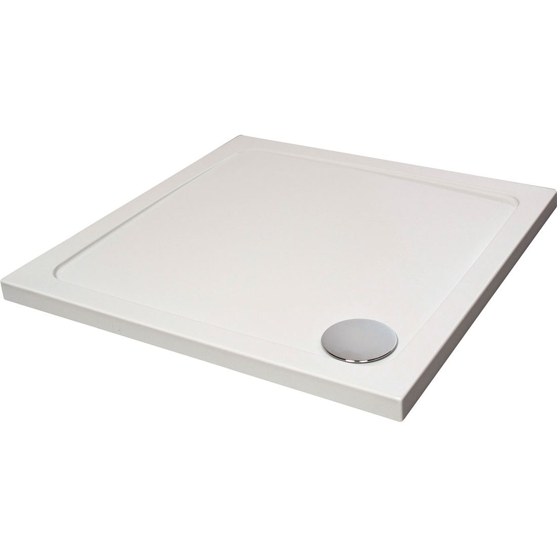 Shower Tray 800 X 800Mm Low Profile Abs White