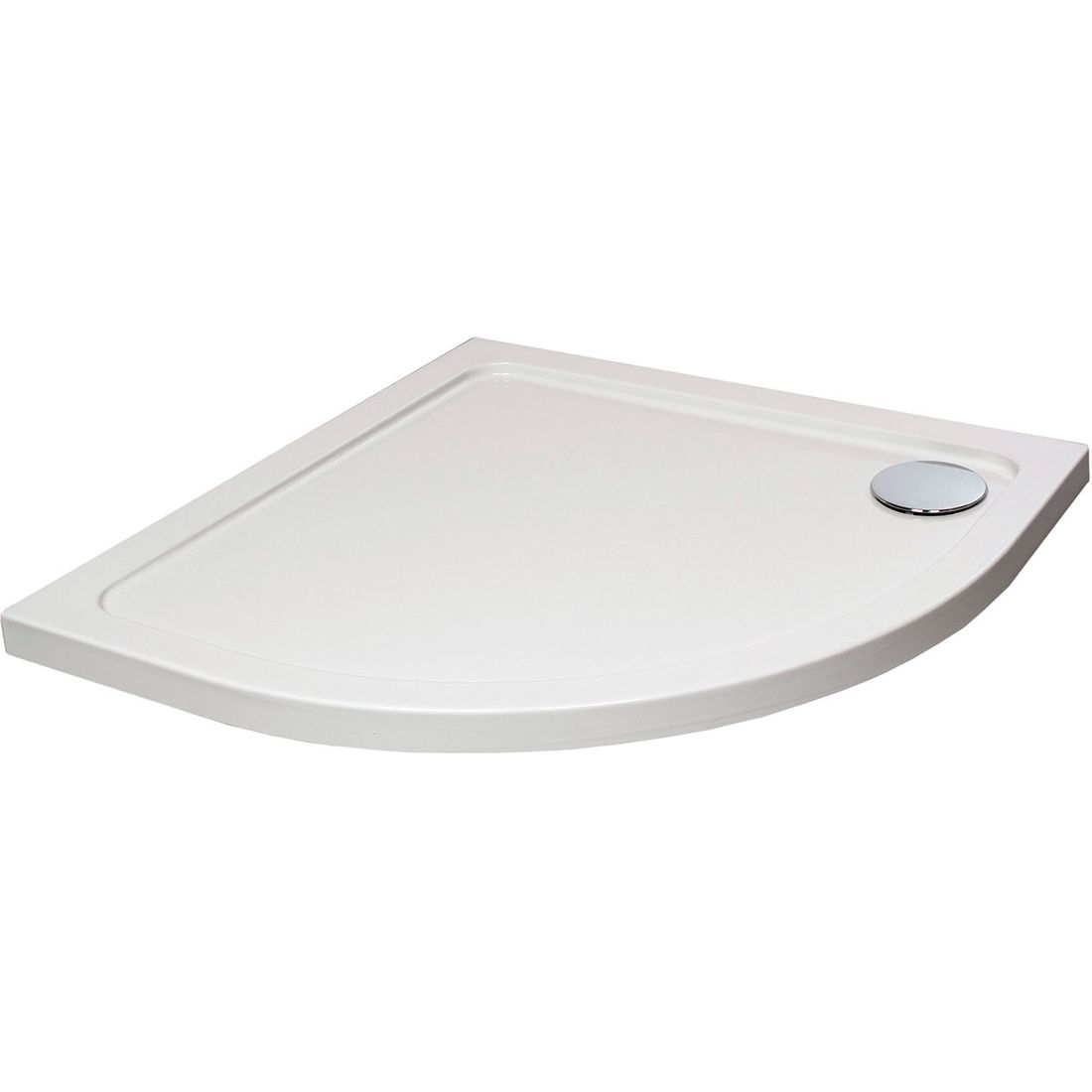 Shower Tray 900Mm Quadrant Low Profile Abs White