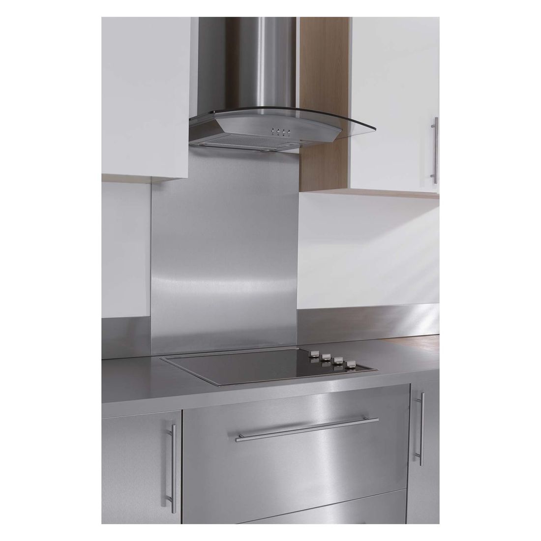 Kitchen Splash Back 600 X 750Mm Stainless Steel