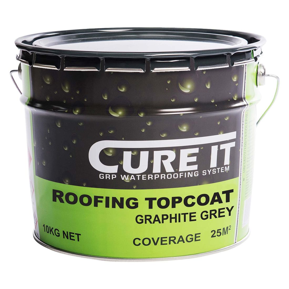 Cure It Top Coat 10Kg. Graphite Grey .