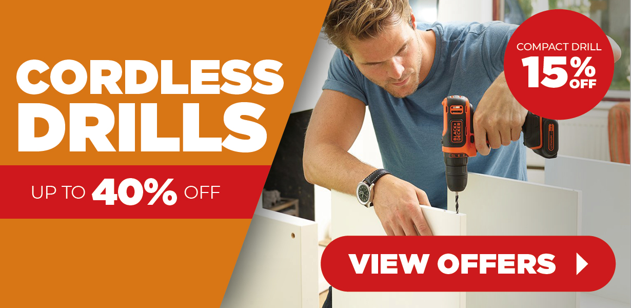 Cordless Drills Up to 40% Off